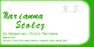 marianna stolcz business card